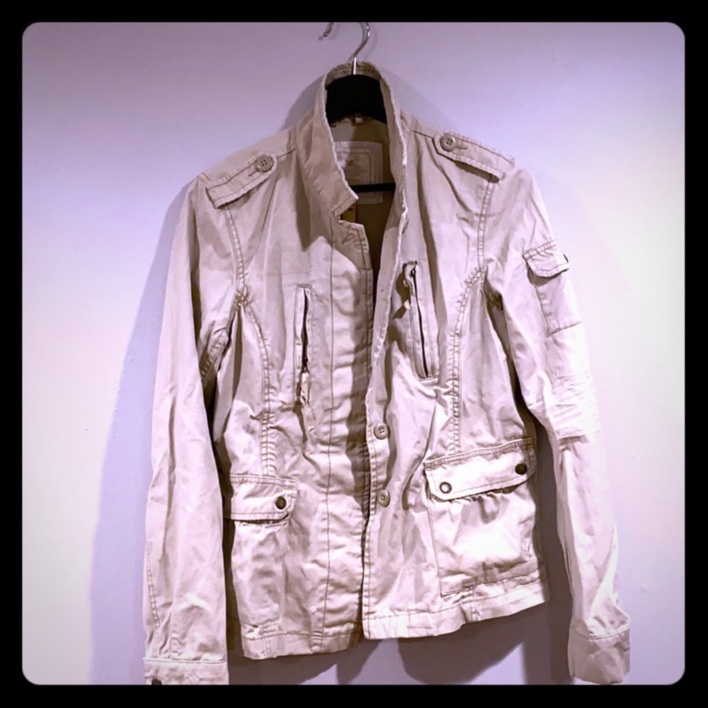 American Eagle / khaki utility jacket / medium